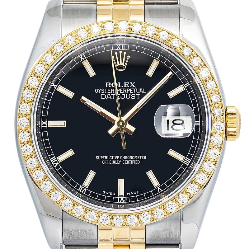 Rolex Datejust 116203 Oyster Stainless Steel black Index 36mm - 2