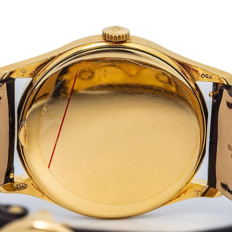 Patek Philippe Calatrava 5196J-001 Alligator Strap YG White Opaline Dial 37mm - 6