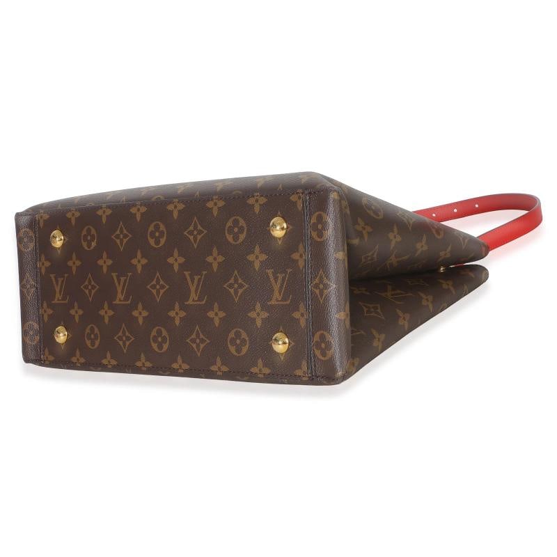 Louis Vuitton Red Monogram Canvas Flower Tote - 5