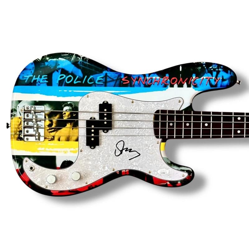 Sting Signed Guitar Custom Graphics JSA COA The Police Fender P-Bass: Industry: Music,Signed: Yes,Autograph Authentication: James Spence (JSA),Object Type: Guitar & Guitar Pick,Original/Reproduction: Original,Country of Origin: United States Signer: Sting (The Police