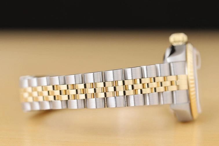 ROLEX LADIES DATEJUST 79173 MOTHER OF PEARL RUBY DIAL 18K GOLD SS TWO TONE WATCH - 8