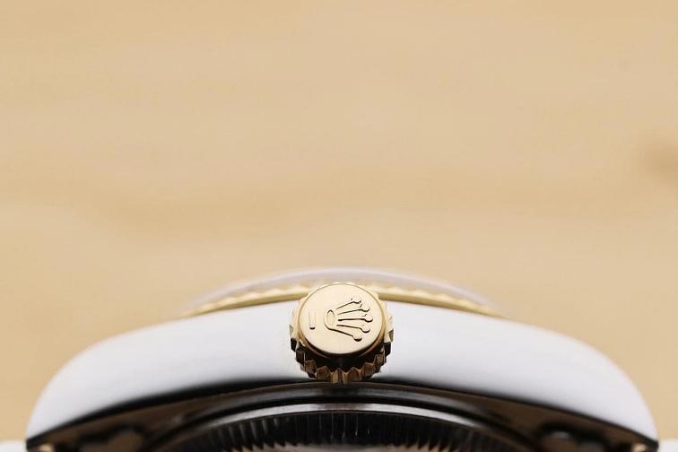 ROLEX LADIES DATEJUST 79173 MOTHER OF PEARL RUBY DIAL 18K GOLD SS TWO TONE WATCH - 9