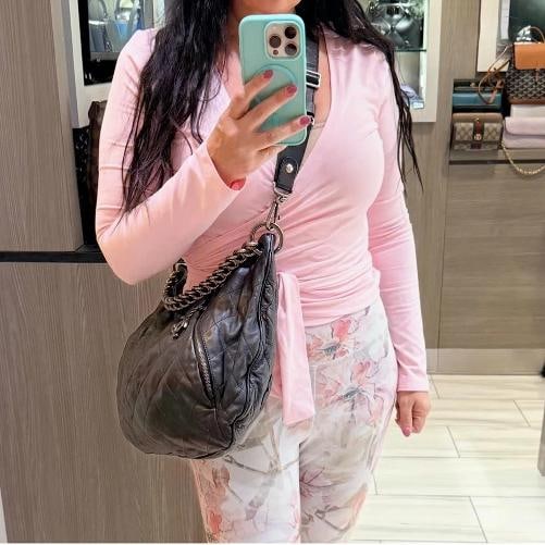 Chanel Distressed Calfskin Large Coco Pleats Hobo (2012) - 16