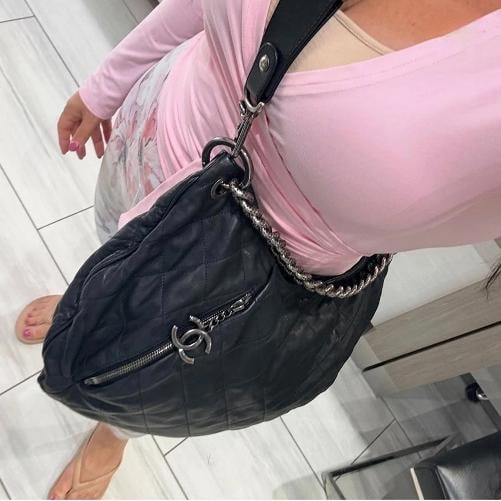 Chanel Distressed Calfskin Large Coco Pleats Hobo (2012) - 18