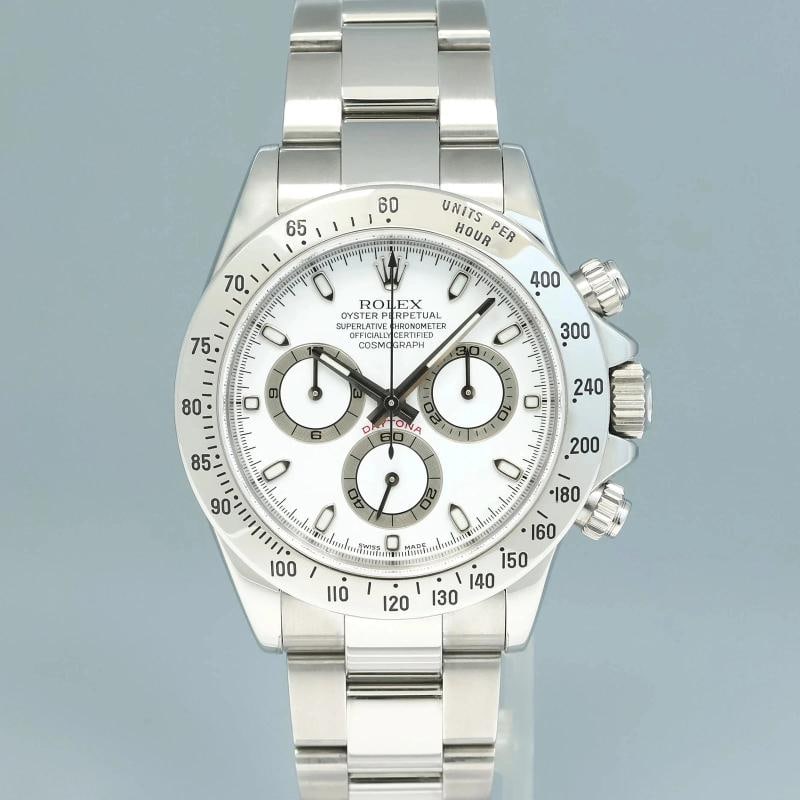 2010 MINT Rolex Daytona 116520 White Dial Chronograph Steel 40mm Watch Box - 2