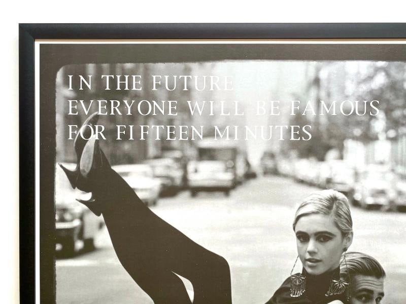 ANDY WARHOL RARE 1997 "FAMOUS FOR 15 MINUTES" FRAMED POP ART ICONIC PHOTO POSTER - 4