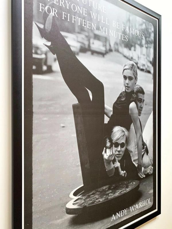 ANDY WARHOL RARE 1997 "FAMOUS FOR 15 MINUTES" FRAMED POP ART ICONIC PHOTO POSTER - 6