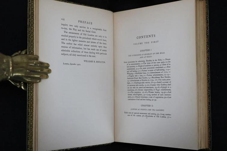 William B Boulton / The Amusements of Old London 1st Edition 1901 - 10