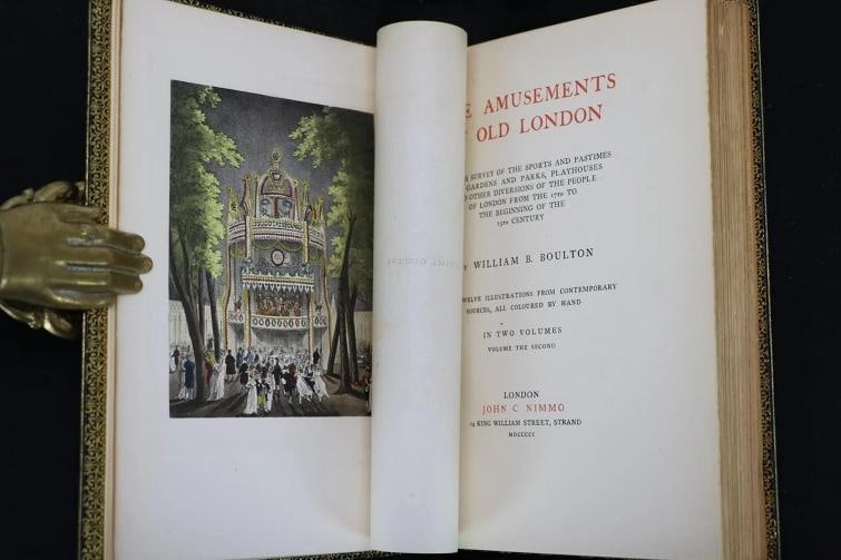 William B Boulton / The Amusements of Old London 1st Edition 1901 - 18