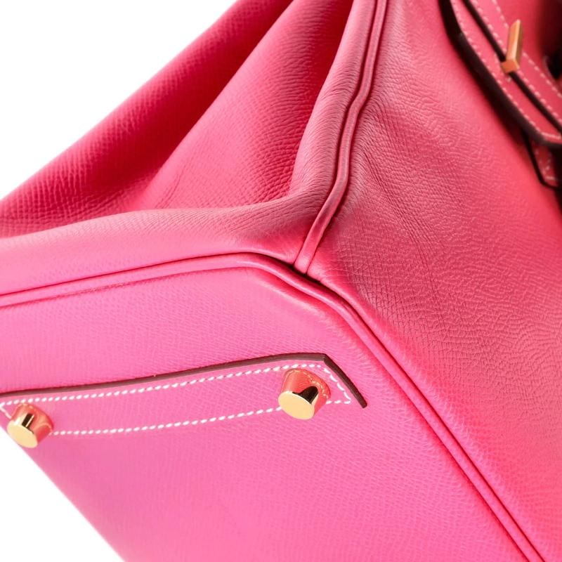 Hermes Birkin Handbag Pink Epsom with Gold Hardware 30 - 8
