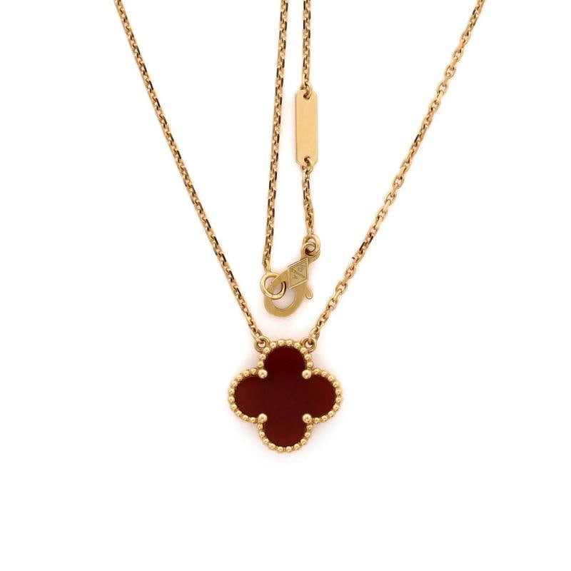 Van Cleef & Arpels Vintage Alhambra Pendant Necklace 18K Yellow Gold - 3