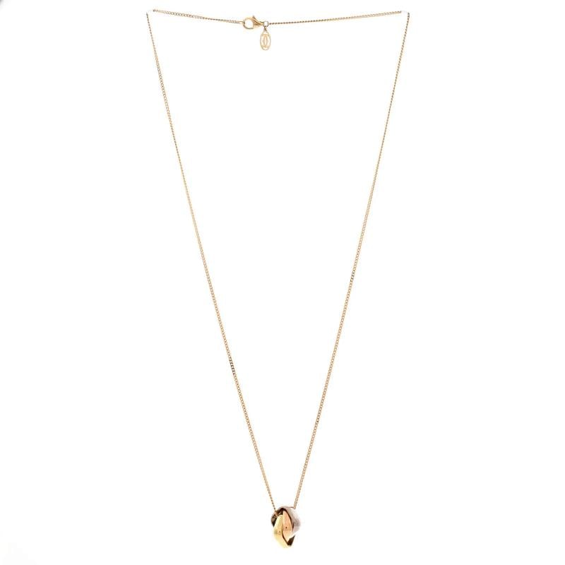 Cartier Trinity Cushion Pendant Necklace 18K Tricolor Gold - 2