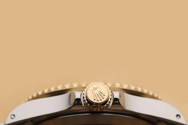 ROLEX SUBMARINER DATE 16613LN 40MM 18K YELLOW GOLD STEEL BLACK WATCH w/ PAPER - 10