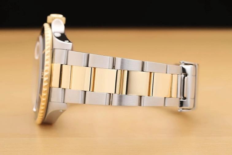 ROLEX SUBMARINER DATE 16613LN 40MM 18K YELLOW GOLD STEEL BLACK WATCH w/ PAPER - 5