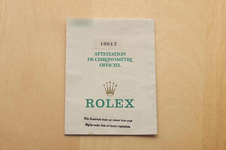 ROLEX SUBMARINER DATE 16613LN 40MM 18K YELLOW GOLD STEEL BLACK WATCH w/ PAPER - 6