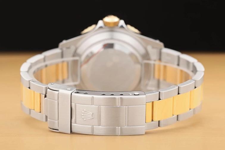ROLEX SUBMARINER DATE 16613LN 40MM 18K YELLOW GOLD STEEL BLACK WATCH w/ PAPER - 7