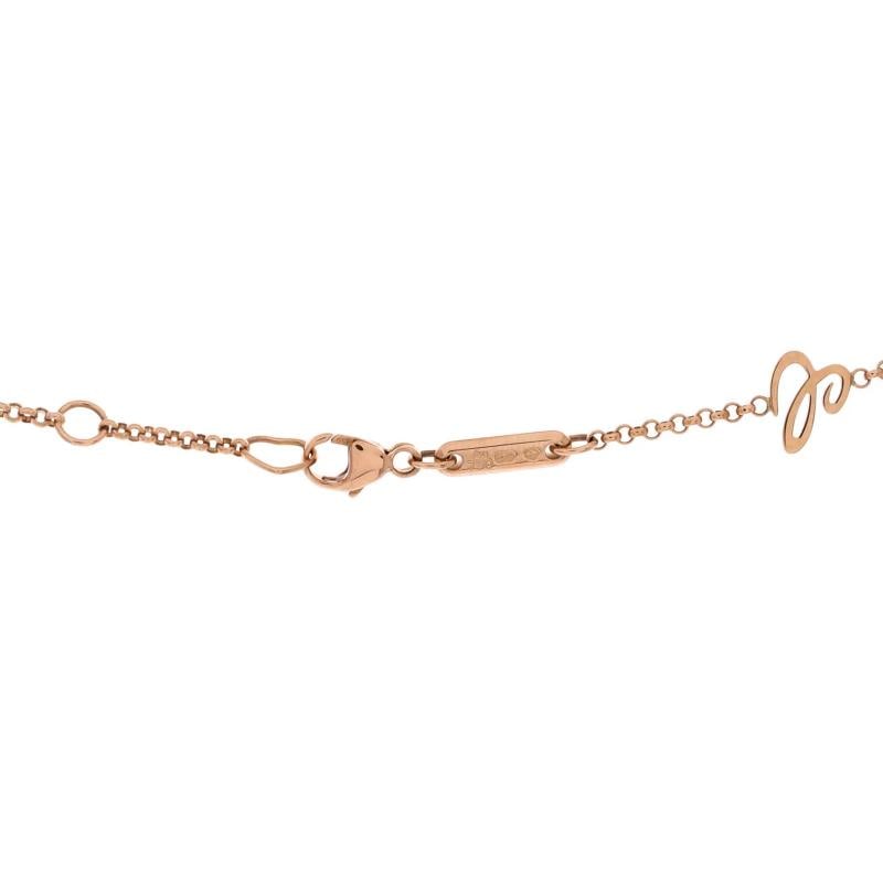 Chopard Happy Hearts Pendant Necklace 18K Rose Gold with Onyx and 1 Floating - 3