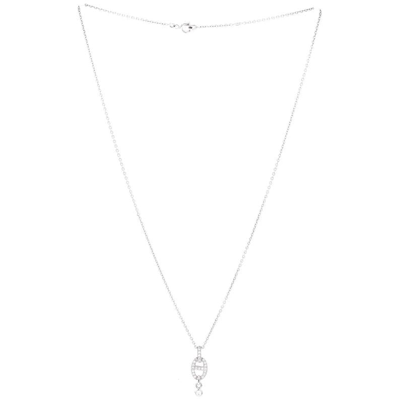Hermes Farandole Pendant Necklace 18K White Gold and Diamonds - 2