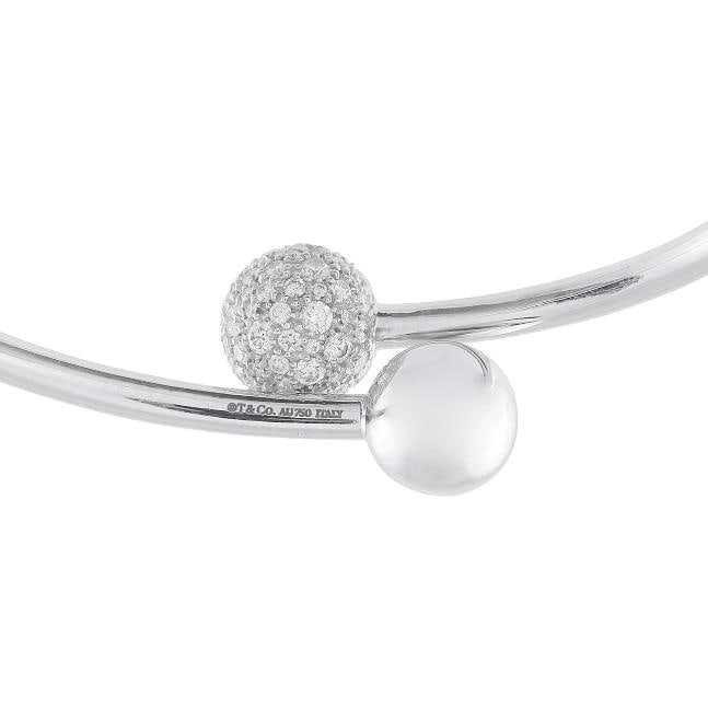 Tiffany & Co. HardWear 18K White Gold 0.73ct Diamond Bangle Bracelet TI04-04062 - 3
