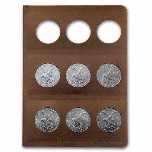 1986-2026 42-Coin American Silver Eagle Set BU (Dansco Album) - 9