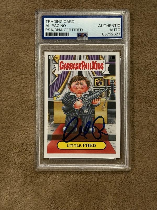Al Pacino Signed Tony Garbage Pail Topps Trading Card PSA: Industry: Movies,Signed: Yes,Original/Reproduction: Original,Country of Origin: United States