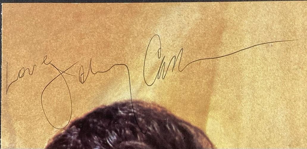 Johnny Cash Signed 6x9 Photo Inscribed "Love" (JSA LOA) - 3