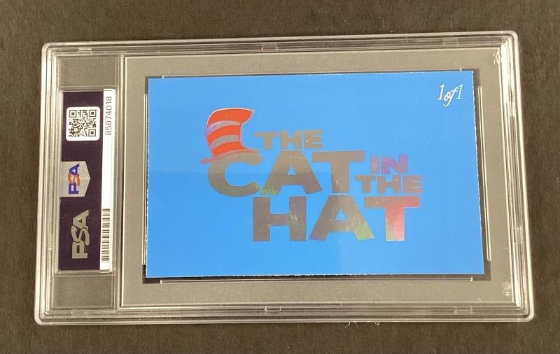Dr. Seuss Custom Cut Signature Card Signed (PSA) - 4