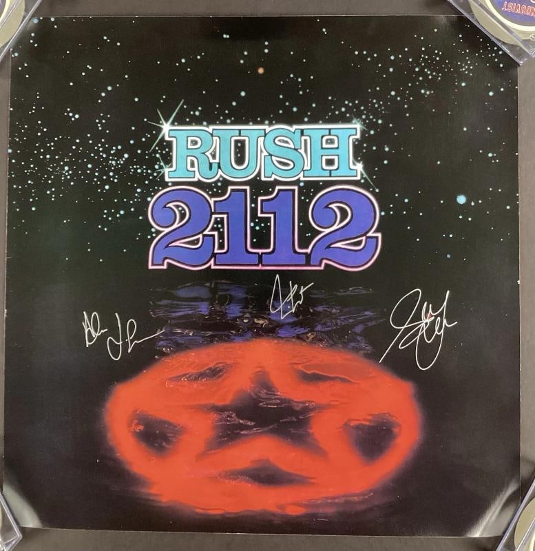 RUSH: Neil Peart, Geddy Lee & Alex Lifeson Signed 17x17 Poster (JSA LOA): Industry: Music,Size: 17x17,Signed: Yes,Autograph Authentication: James Spence (JSA),Object Type: Poster,Original/Reproduction: Original,Modified Item: No,Country of Origin: United States