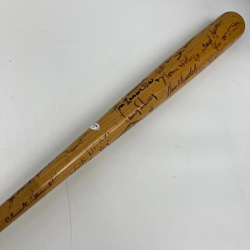 1961 Los Angeles Dodgers Team Signed Gil Hodges Game Bat Sandy Koufax PSA & JSA - 11