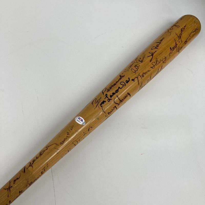 1961 Los Angeles Dodgers Team Signed Gil Hodges Game Bat Sandy Koufax PSA & JSA - 12