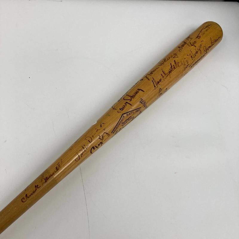 1961 Los Angeles Dodgers Team Signed Gil Hodges Game Bat Sandy Koufax PSA & JSA - 8