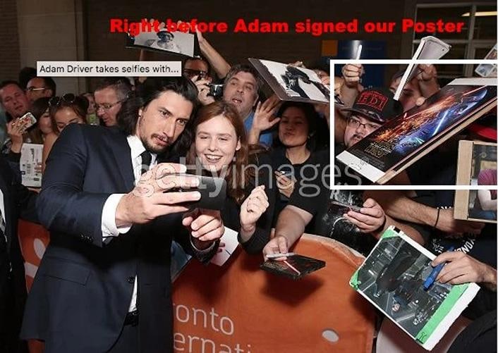 Star Wars The Force Awakens 12x18 Poster Signed By ADAM DRIVER, DAISY RIDLEY, OSCAR ISAAC, JOHN B... - 5