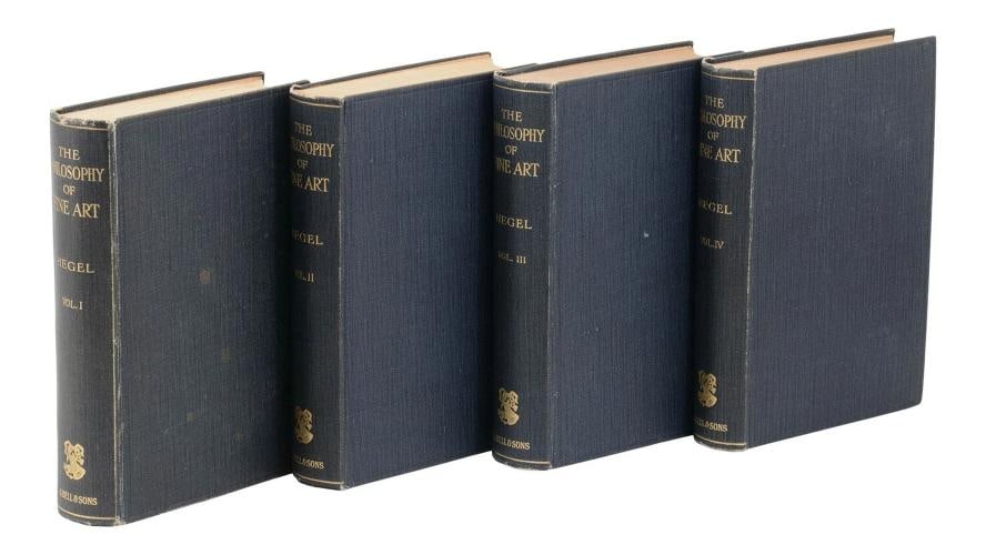The Philosophy of Fine Art in 4 Volumes ~ by G. W. F. HEGEL ~ First Thus ~ 1920 - 2