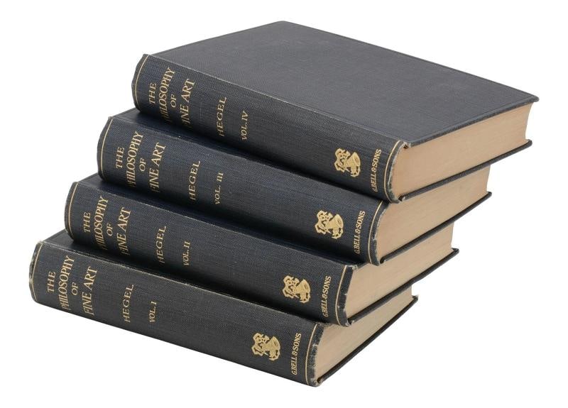 The Philosophy of Fine Art in 4 Volumes ~ by G. W. F. HEGEL ~ First Thus ~ 1920 - 4