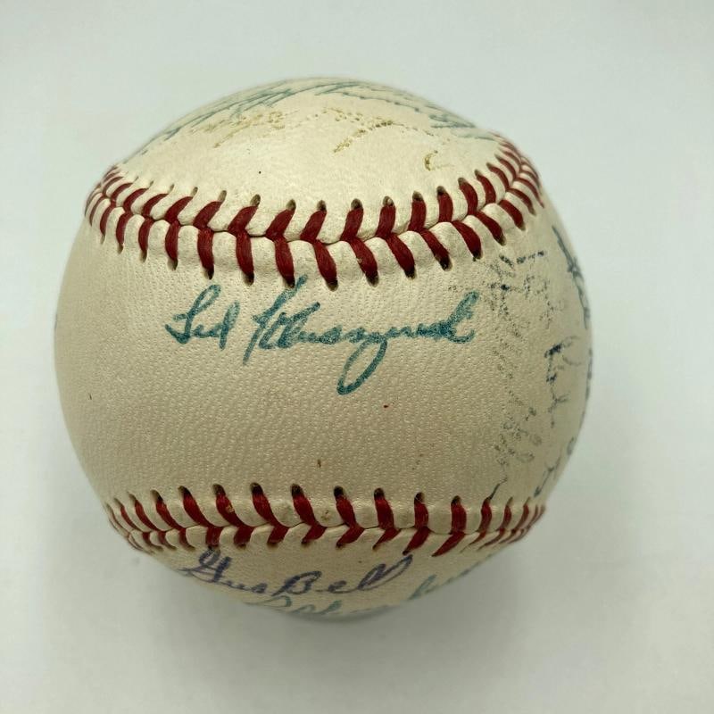 1952 All Star Game Team Signed Baseball Jackie Robinson JSA COA - 2