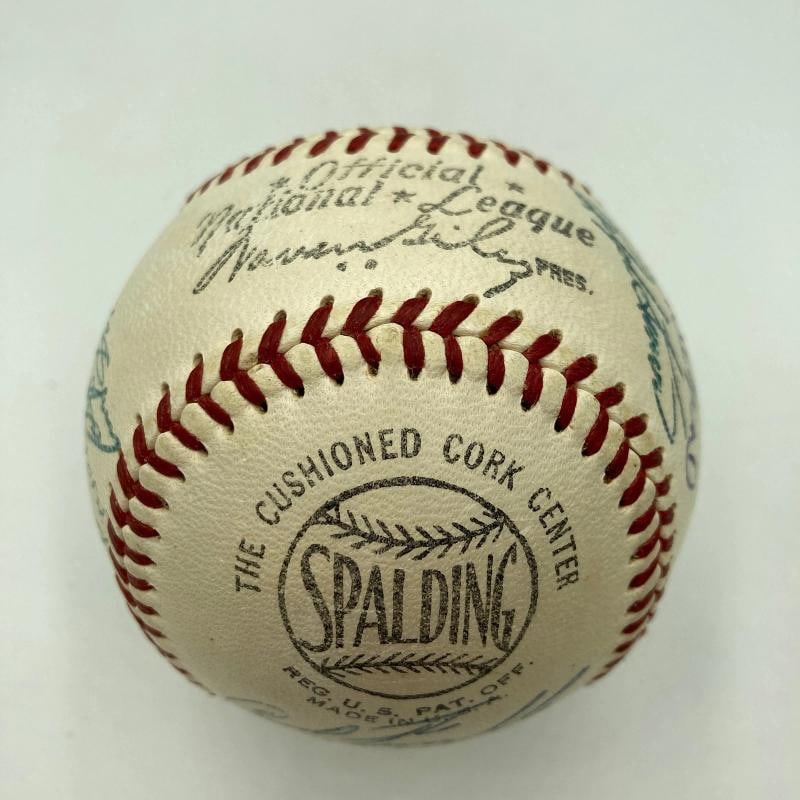1952 All Star Game Team Signed Baseball Jackie Robinson JSA COA - 7