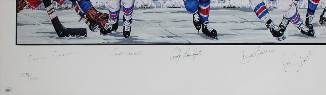 Rangers Legends (7) Francis, Howell +4 Signed & Framed 16x38.5 Litho LE JSA LOA - 3
