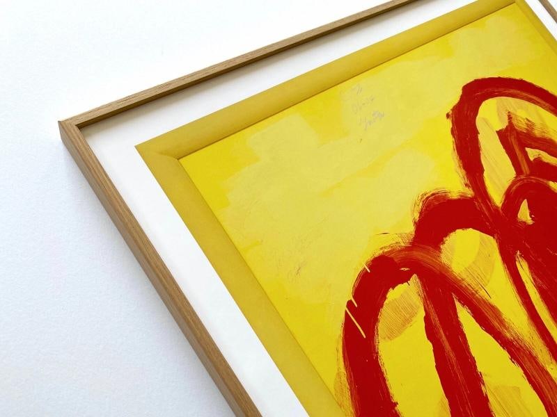 CY TWOMBLY RARE ABSTRACT EXPRESSIONIST LITHOGRAPH PRINT FRAMED EXHIBITION POSTER - 5