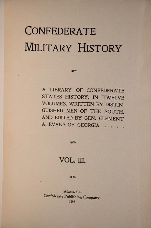 1899 Confederate Military History 1st Edition Fine Leather Bindings Foldout Maps - 9