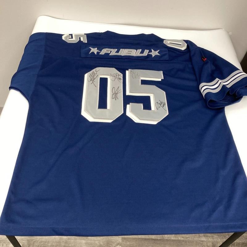 Justin Timberlake NSYNC Band Signed FUBU Jersey 5 Sigs JSA COA - 3