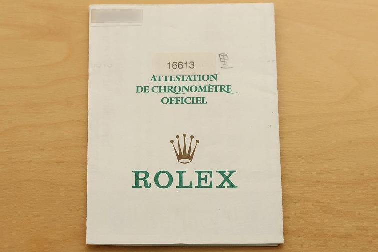 ROLEX SUBMARINER DATE 16613LN 18K GOLD BLACK 40MM STAINLESS STEEL WATCH w/ PAPER - 7