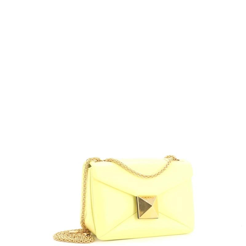 Valentino Garavani One Stud Chain Flap Bag Leather Small - 2