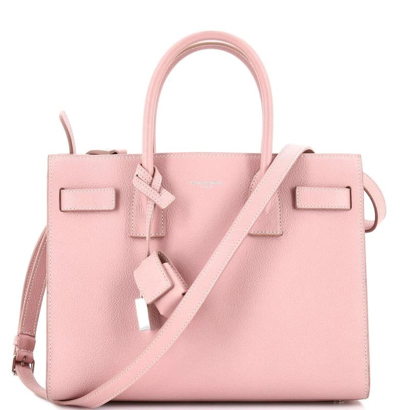 Saint Laurent Sac de Jour NM Bag Leather Baby: Accessories: Pochette, Lock, Clochette, With Strap Measurements: Handle Drop 4", Height 8", Width 10", Depth 4", Strap Drop 23". Condition: Pre-owned - Good,Brand: Saint Laurent,Exterior Material:
