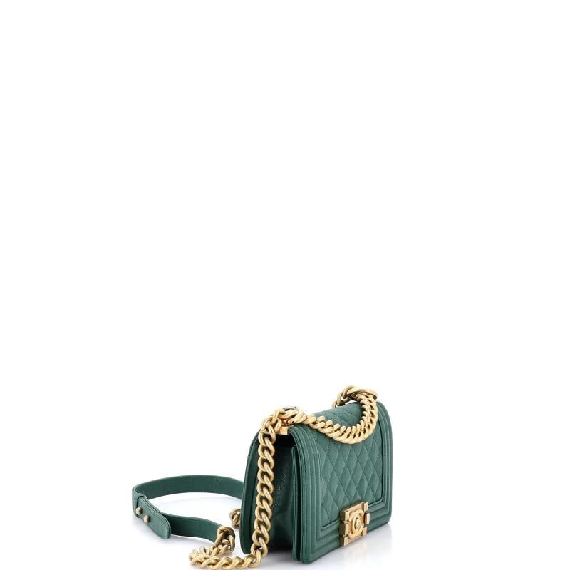 Chanel Boy Flap Bag Quilted Caviar Small - 2