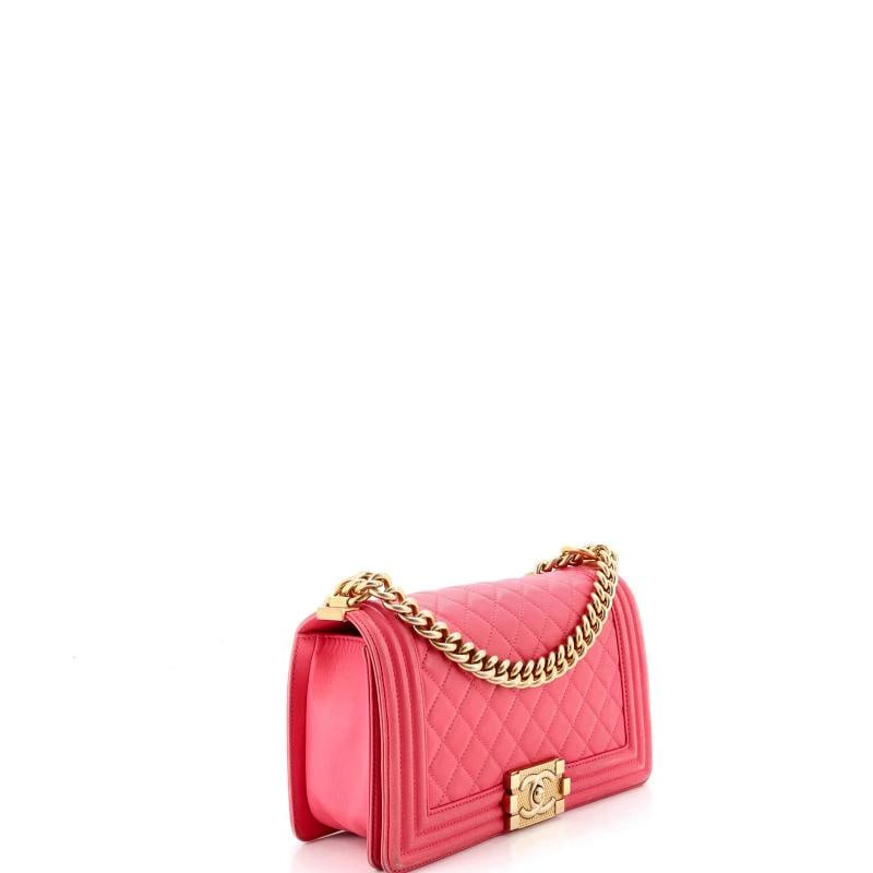 Chanel Boy Flap Bag Quilted Calfskin Old Medium - 2