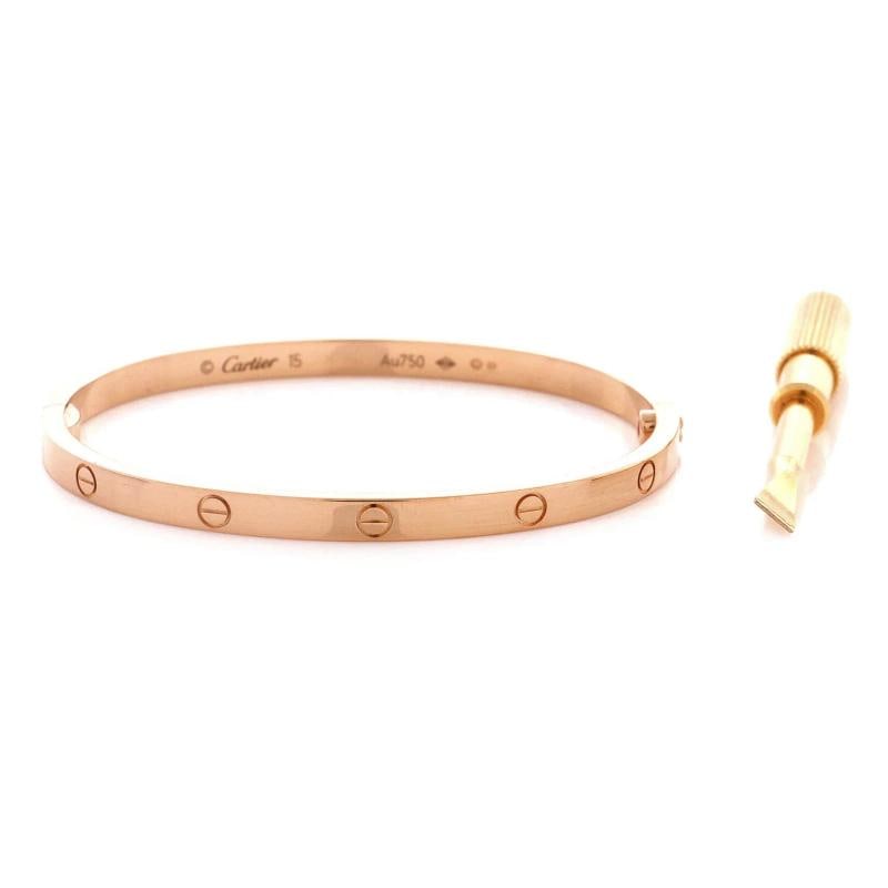 Cartier Love Bracelet 18K Rose Gold Small - 3