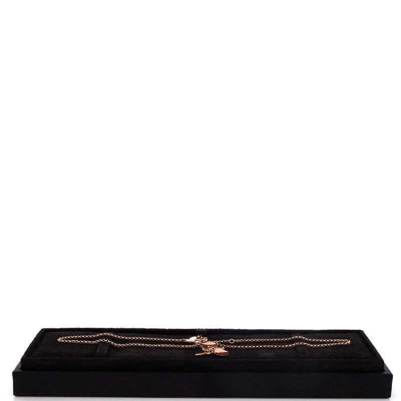 Hermes Kelly Clochette Pendant Necklace 18K Rose Gold with Diamonds Small - 2