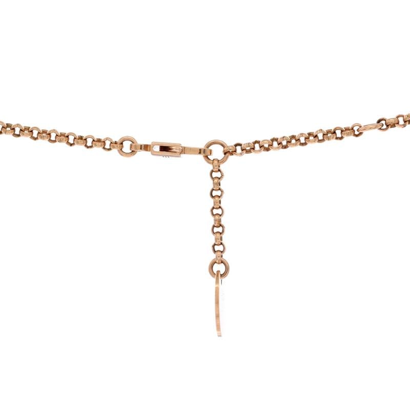 Hermes Kelly Clochette Pendant Necklace 18K Rose Gold with Diamonds Small - 4