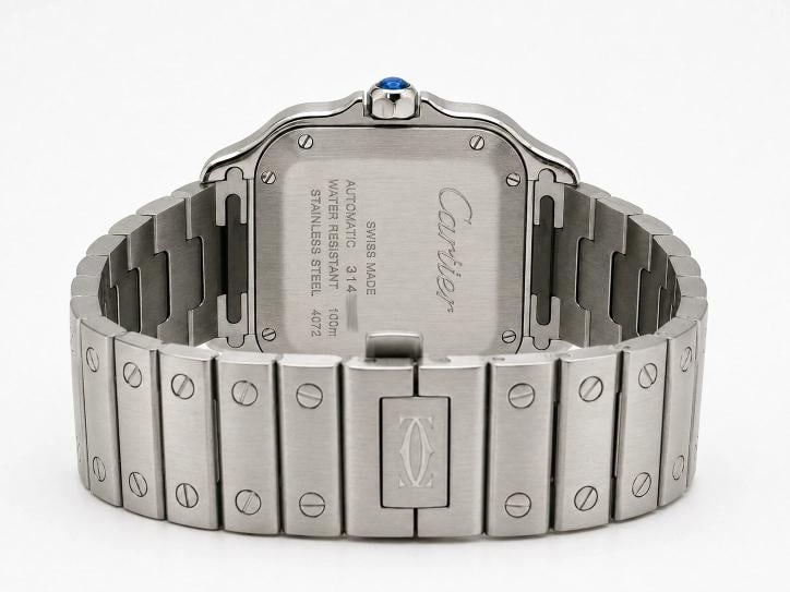 2026 Cartier Santos Medium Green Dial 4072 WSSA0061 35mm Stainless Steel - 12