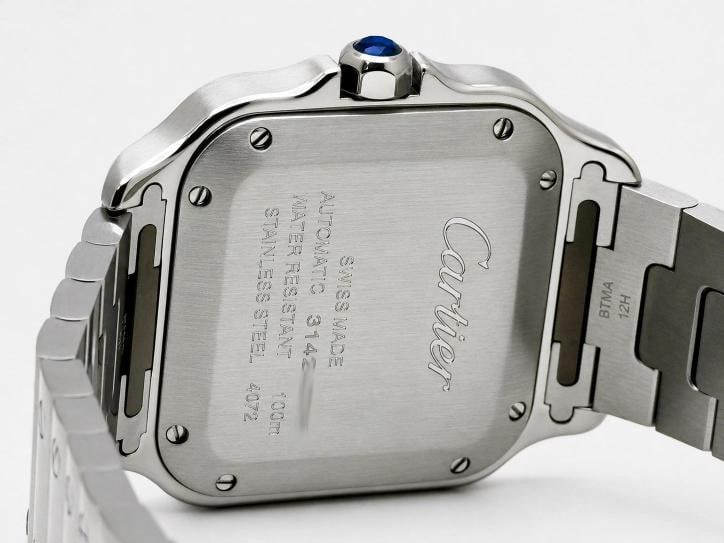 2026 Cartier Santos Medium Green Dial 4072 WSSA0061 35mm Stainless Steel - 13